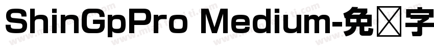 ShinGpPro Medium字体转换